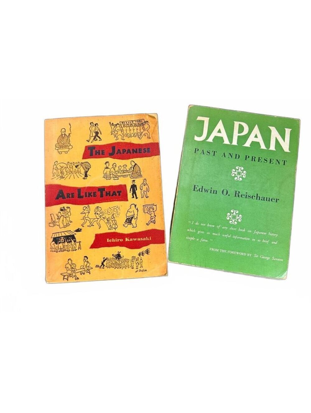 Vintage 1960s Mid-Century Japan Cultural & Historical Book Lot-2 Vols Tuttle Pub